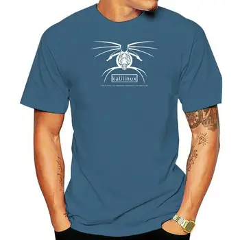 Футболка из 100% хлопка с круглым вырезом и принтом на заказ, футболка Kali Linux, футболка Kali Linux
