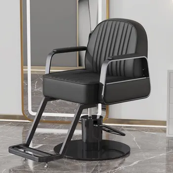 Роскошные вращающиеся парикмахерские кресла, парикмахерский комод, тату-косметические Золотые парикмахерские кресла, мебель для маникюрного салона Cadeira MR50BC