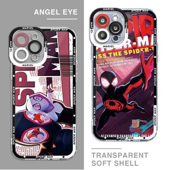 Чехол для Xiaomi Mi 11T Pro Poco X3 NFC X4 X5 M3 M4 Pro 11 Lite Чехол Marvel Spider Man Gwen love Прозрачный Мягкий Роскошный