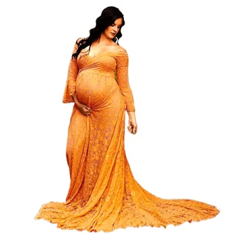 Длинное приталенное платье для беременных с открытыми плечами, макси-платье для фотосъемки, юбка-трапеция для фотосессии, платье для реквизита для душа ребенка, платье для фотосессии