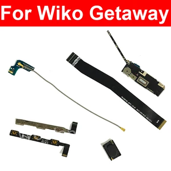 Гибкий кабель питания громкости для Wiko Getaway USB Зарядное устройство Сигнальная антенна Динамик Динамик MianBoard Материнская плата Гибкий кабель
