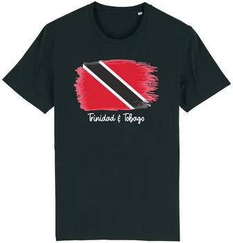 Футболка с флагом Тринидада и Тобаго, поддержка гражданства страны, футболка унисекс