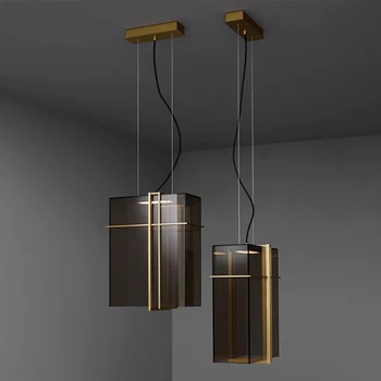 Современный Итальянский Дизайнерский Стеклянный Подвесной Светильник Creative Led Small Glass Hanging Lamp для Потолочного Кухонного Островного Прикроватного Украшения