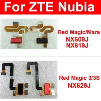Кнопка Датчика Отпечатков пальцев Гибкий Кабель Для ZTE Nubia Red Magic NX609J Mars NX619J 3S 3 NX629J Home Key Touch ID Замена Ленты