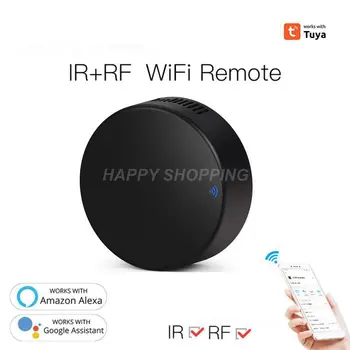 Пульт дистанционного управления Tuya Smart WiFi IR RF Универсальный для телевизора Smart Home, кондиционера, контроллера Работает с Alexa Home