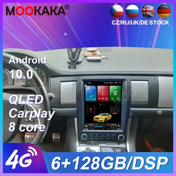 Fox Jaguar XF 2004-2015 Tesla экран 6G + 128G Android 10,0 Автомобильный GPS Навигация Радио Мультимедийный Плеер Головное Устройство Встроенный Carplay