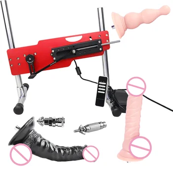 Мощная секс-машина с насадками для женщин и мужчин Средних и крупных размеров Секс-игрушка с дистанционным управлением для мастурбации