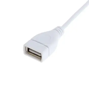 USB-кабель Новый 28 см USB 2.0 Удлинитель от мужчины к женщине Удлинитель белого цвета с челноком