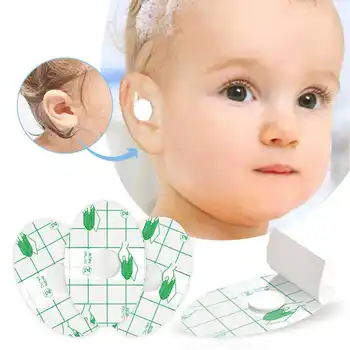 60 шт. одноразовых детских водонепроницаемых ушных пластырей для предотвращения инфекций слухового прохода, ультратонких пластырей для защиты ушей с сильной адгезией