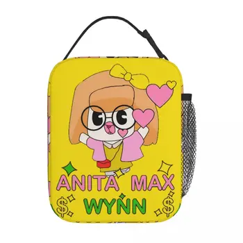 Забавный Мем Аниты Макс Винн, Изолированная сумка для ланча в школьном офисе, Сумка для хранения еды в стиле хип-хоп, Портативный термоохладитель, ланч-бокс