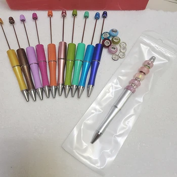 Ручка для вышивания бисером Оптом Креативная Пластиковая ручка для вышивания бисером своими руками Шариковая ручка Может быть напечатана Пластиковая шариковая ручка для вышивания бисером