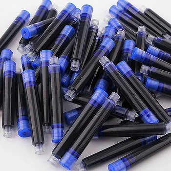10ШТ 3,4 /2,6 мм Чистые синие чернила Синие Черные Красные чернила Принадлежности для чернил в мешочке для студентов Ручка для занятий каллиграфией с позой