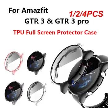 1/2/4ШТ Полноэкранный Протектор Для Amazfit GTR 3 Case Smartwatch Силиконовый Защитный Чехол Для Amazfit GTR3/2/2e Case Бампер