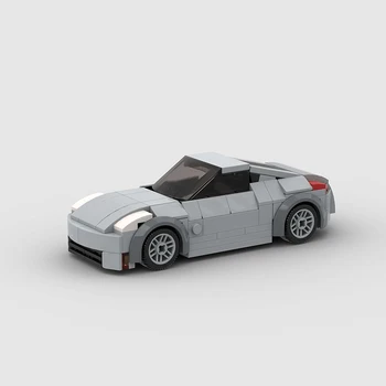 Nissan 350Z Coupe Moc Speed Champions Racer Cars City Sports Vehicle Строительные блоки Креативные Гаражные игрушки для мальчиков