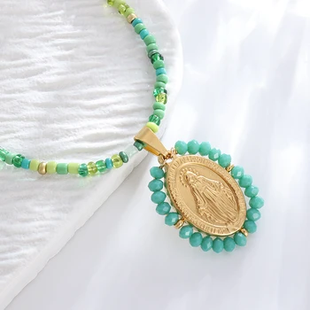 Модное и креативное ожерелье католической Девы Марии для мужчин, индивидуальное очарование, Модные ювелирные аксессуары, подарок для женщин