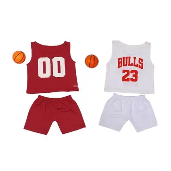 Реквизит для детской фотосъемки Баскетбольная форма, футболка, короткий наряд, одежда для фотосъемки новорожденных, Модный костюм для фотосессии младенцев