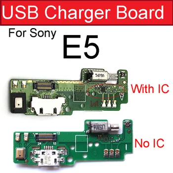 Плата для подключения USB-зарядного устройства для Sony Xperia E5 F3311 F3313 Порт для зарядки Вибратор Мотор Микрофон Гибкий кабель Замена платы