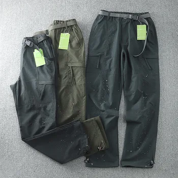Летние быстросохнущие повседневные брюки Мужские армейские брюки в стиле милитари Мужские тактические брюки-карго Мужские легкие водонепроницаемые брюки