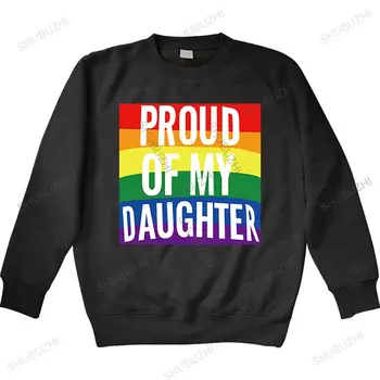 ЛГБТК Горжусь Своей дочерью-геем толстовка ЛГБТК гей лесбиянка бисексуал трансексуал квир союзник родитель мама мужские подростковые крутые толстовки