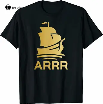 Футболка с пиратским кораблем Arrr Pirate Chain с альткоинами