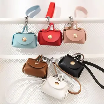 Индивидуальный Брелок для ключей, креативная Маленькая сумка, Кожаный Мини-кошелек, Брелок для ключей