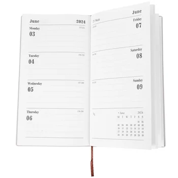 Английский календарь на 2024 год, 365-дневный Тайм-менеджмент, еженедельник, мраморный дневник () (серый) Повестка дня на испанском, записная книжка