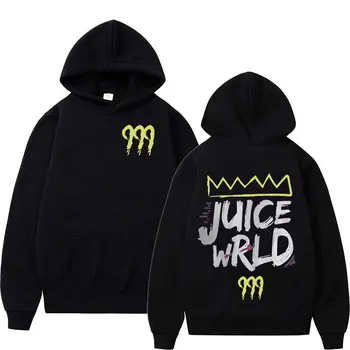 Толстовка с буквенным принтом Rapper Juice Wrld 999 Для мужчин и женщин, пуловер в стиле хип-хоп, ретро, толстовка, Флисовая Свободная уличная одежда с капюшоном и длинными рукавами