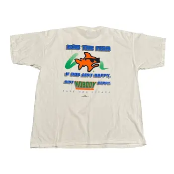 Винтажная футболка Aruba Save The Oceans Travel Humor Мужская 2XL с изображением цитат и длинными рукавами