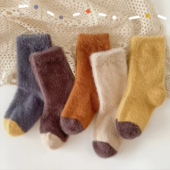 Новые осенне-зимние толстые теплые детские носки