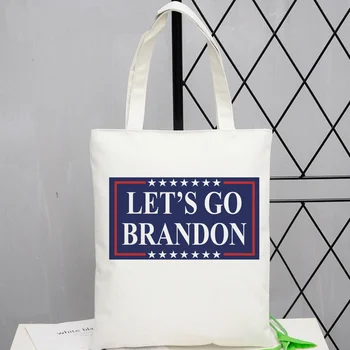 lets go brandon shopping shopper recycle shopper bolso bolsas de tela хлопчатобумажная сумка-шнурок reciclaje bolsas, пригодная для повторного использования на заказ