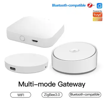 Tuya Smart Multi-mode Gateway Hub, Беспроводной ZigBee 3.0 Bridge, Bluetooth-пульт дистанционного управления, Сетка для умной жизни Alexa Google Home