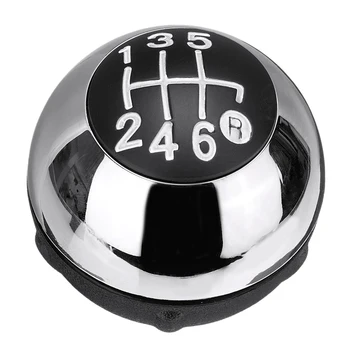 Ручка рычага переключения передач с 6 скоростями Механическая коробка передач 55344048 для Fiat 500 2012-2018 Яркое серебро