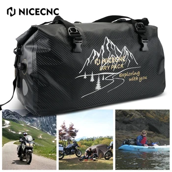 Мотоциклетная сумка NICECNC 66 л; водонепроницаемая износостойкая сумка для багажа на заднем сиденье; седельная сумка для поездки на мото квадроцикле; кемпинг на открытом воздухе