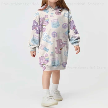3D-печать, весенне-осеннее платье-толстовка с длинными рукавами из аниме Дисней Дамбо, платье-свитер, детская одежда, повседневные платья для девочек
