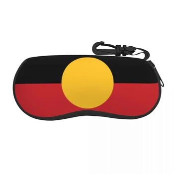 Солнцезащитные очки с флагом австралийских аборигенов, мягкий футляр для очков с неопреновой застежкой-молнией, футляр для очков, Специальная Защитная коробка для очков
