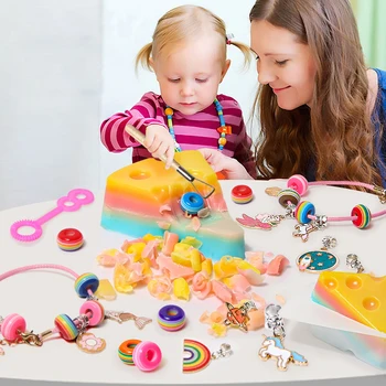 Набор игрушек для копания мыла DIY Children Fossil Dig Unicorns Игрушка-Сокровище, Браслет для девочки, Принадлежности для Рукоделия, Рождественское Украшение, Подарок для девочки