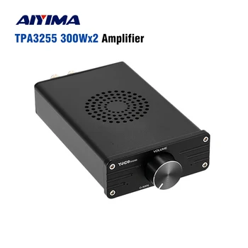 Aiyima Аудио Стерео Усилитель Мощности 300 Вт x2 TPA3255 Мини-Динамик Класса D 2-Канальный Усилитель для Пассивного Динамика Книжной Полки