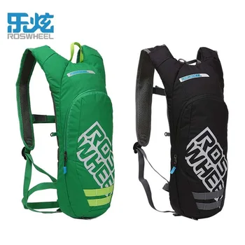 Черно-зеленая Велосипедная сумка Спортивная сумка для воды Велосипедный Многофункциональный рюкзак + гидратация Сверхлегкая Походная Велосипедная сумка 1,5 л / 2,5 л
