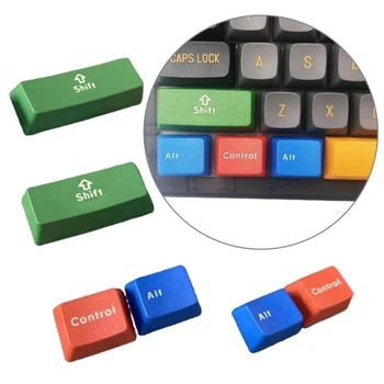 6ШТ Игровых клавишных колпачков Для механических игровых клавиатур толщиной 6 клавиш PBT Shift Contrl Alt Keycaps OEM Профиль