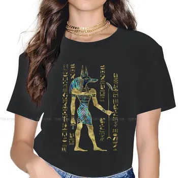 Женские рубашки Anubis Египетская культура Женские футболки из 100% хлопка Harajuku Повседневные женственные блузки