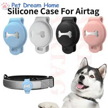 Силиконовая защитная крышка Airtag, чехол для отслеживания домашних животных, Носимый чехол для домашних животных, Защита от потери кошки, собаки, Локатор, трекер, защитный чехол