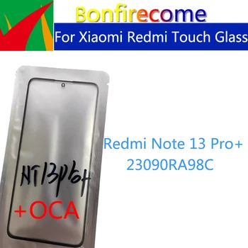 Замена для Xiaomi Redmi Note 13 Pro + сенсорная панель, переднее внешнее стекло, ЖК-объектив с клеем OCA