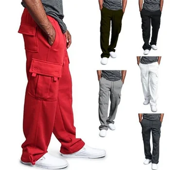 Новые мужские брюки для спецодежды с несколькими карманами, Европейские и американские мужские брюки Guard, повседневные брюки в стиле хип-хоп с эластичным ремешком