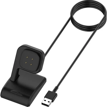 Док-станция для зарядного устройства для Fitbit Sense и Fitbit Versa 3, сменный USB-кабель для зарядки, подставка для зарядного устройства, базовая подставка для док-станции