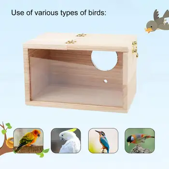 1 Комплект Скворечника Для Попугая Удобный Ящик Для Разведения Птиц Птичий Домик Для Попугая-Попугайчика Гнездо