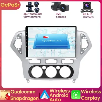 Qualcomm Snapdragon Auto Автомагнитола Видео Авторадио Мультимедийный Плеер Stero Монитор Для Ford Mondeo 2007-2010 Android Carplay
