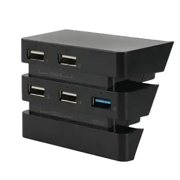 5-Портовый высокоскоростной USB-концентратор расширения, контроллер, адаптер зарядного устройства, совместимый с Playstation 4 PS4 Pro