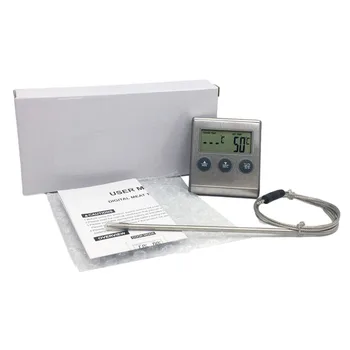 Кухонный термометр Термометр -50 ℃ ~ 300 ℃ Термометр для барбекю Кухонный цифровой электронный пищевой термометр для барбекю