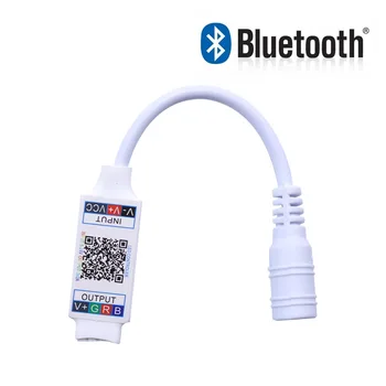 Мини-светодиодный контроллер полосы Bluetooth RGB для беспроводного управления смартфоном 5-24 В 144 Вт 6A Приложение для смартфона Синхронизирует Музыкальный режим для RGB