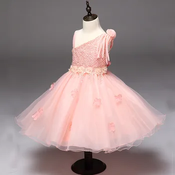 Летнее детское кружевное платье с цветами, модные детские свадебные платья принцессы, розовые платья, детская одежда